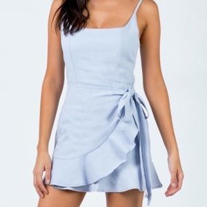 Blue Princess Polly Wrap Dress